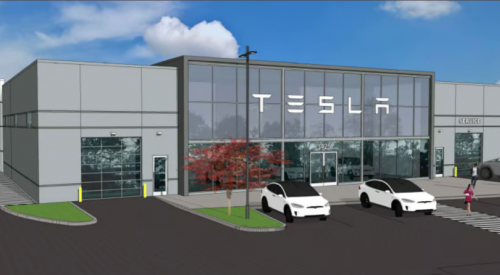 $5.5M building permit issued for Kelowna's future Tesla dealership