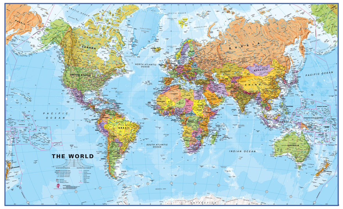 Accurate Map Of The World