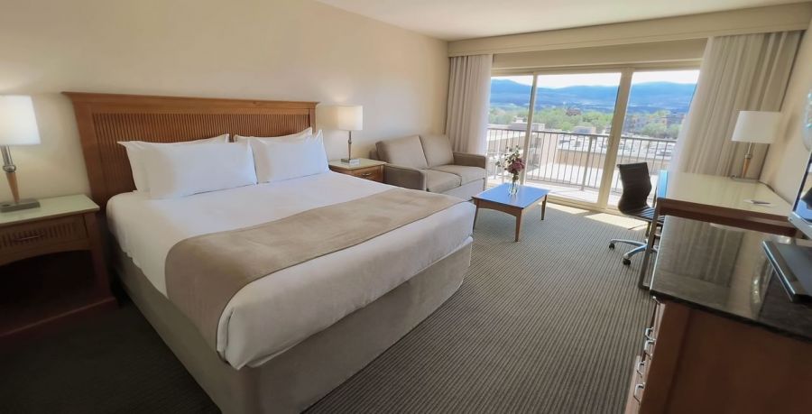 <who>Photo credit: Coast Capri Hotel</who>One of the recently renovated rooms at the Coast Capri.