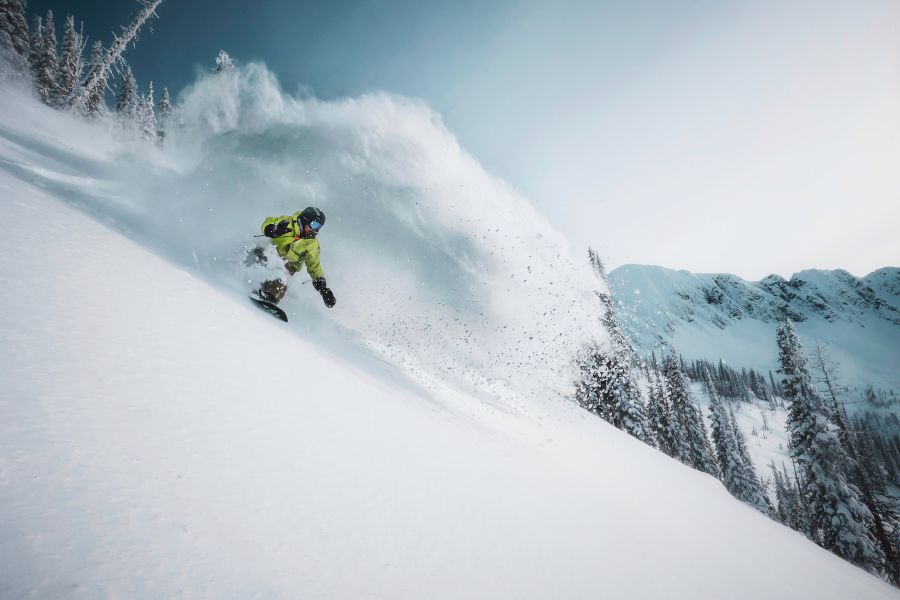 <who> Photo Credit: Stephan Malette. Powder at Whitewater Ski Resort. </who>