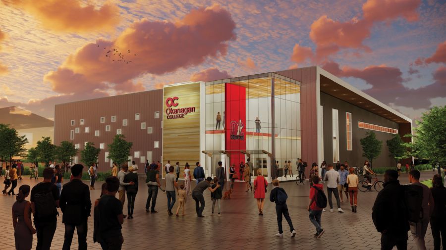 <who>Photo Credit: Contributed</who>A rendering of Okanagan College's future Recreation and Wellness Centre.