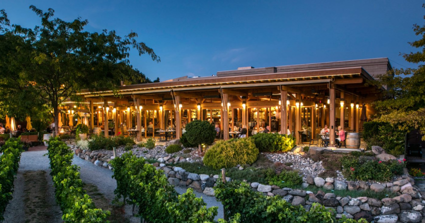 <who>Photo Credit: Facebook</who>Old Vines Restaurant at Quails’ Gate Winery is considered one of the four most romantic restaurants in the Okanagan.