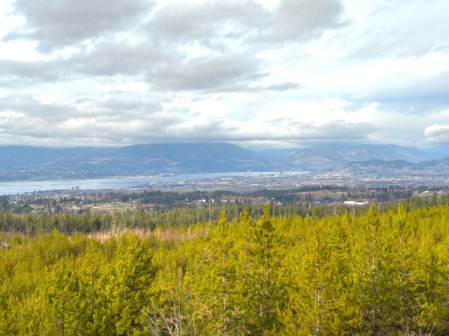 <who>Photo credit: Josh Duncan/KelownaNow</who>Views from the park include Kelowna and Okanagan Lake in the distance.