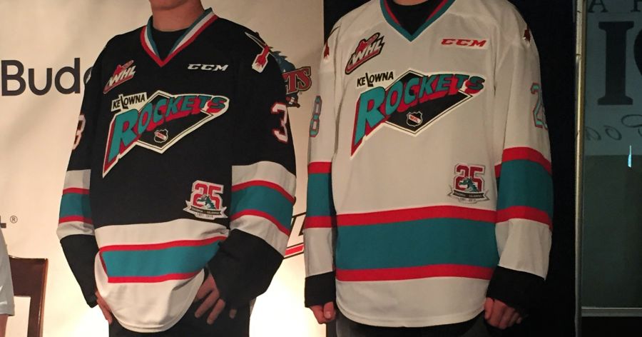 <who>Photo Credit: Josh Duncan</who>The Kelowna Rockets' 30th anniversary jerseys will look very much like the throwbacks they wore during the 2015-16 season.