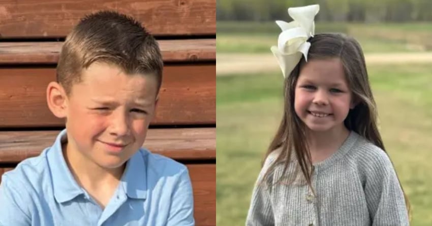 <who>Photo Credit: Online obituaries</who>8-year-old Jordan Poulin (L) and 7-year-old Jadyn Barrett were killed in the UTV crash last week.